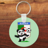 Algeria Soccer Panda Schlüsselanhänger (Vorderseite)