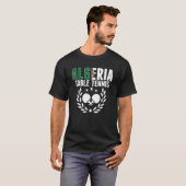 Algeria Table Tennis Algerian Ping Pong Unterstütz T-Shirt (Vorne ganz)