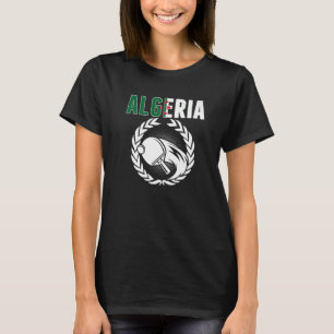Algeria Table Tennis Algerian Ping Pong Unterstütz T-Shirt