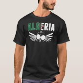 Algeria Table Tennis Support Algerian Ping Pong T T-Shirt (Vorderseite)