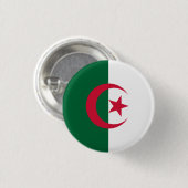 Algerian Flag Button (Vorne & Hinten)