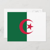Algerian Flag Postkarte (Vorne/Hinten)