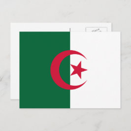Algerian Flag Postkarte