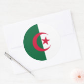 Algerian Flag Runder Aufkleber (Umschlag)