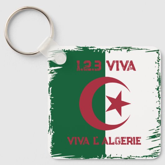 ALGERIAN FLAG SCHLÜSSELANHÄNGER (Vorderseite)