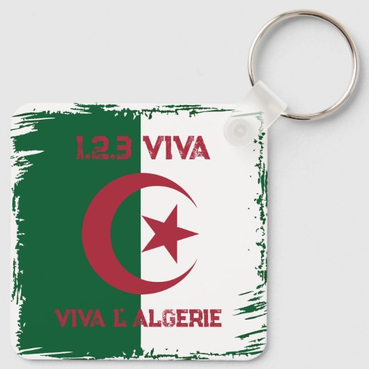 ALGERIAN FLAG SCHLÜSSELANHÄNGER (Rückseite)
