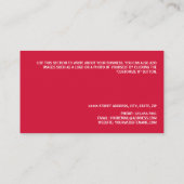 Algerian Flag Visitenkarte (Rückseite)