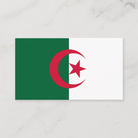 Algerian Flag Visitenkarte (Vorderseite)