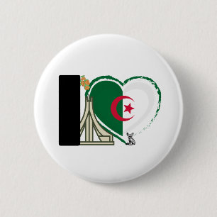 Algerian Heart - For real Algerians! Button
