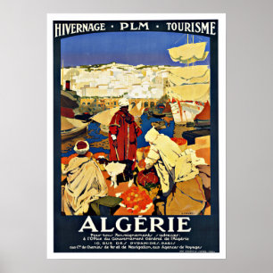Algerie Vintage Travel Poster