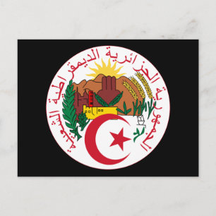 Algeriemblem Postkarte