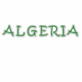 Algerien, Algerien Aufkleber (Vorderseite)