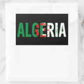 Algerien, Algerien Rechteckiger Aufkleber (Tasche)