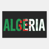Algerien, Algerien Rechteckiger Aufkleber (Vorderseite)