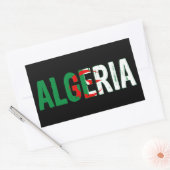 Algerien, Algerien Rechteckiger Aufkleber (Umschlag)