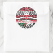 Algerien Algerisch Österreichisch Baum Runder Aufkleber (Tasche)