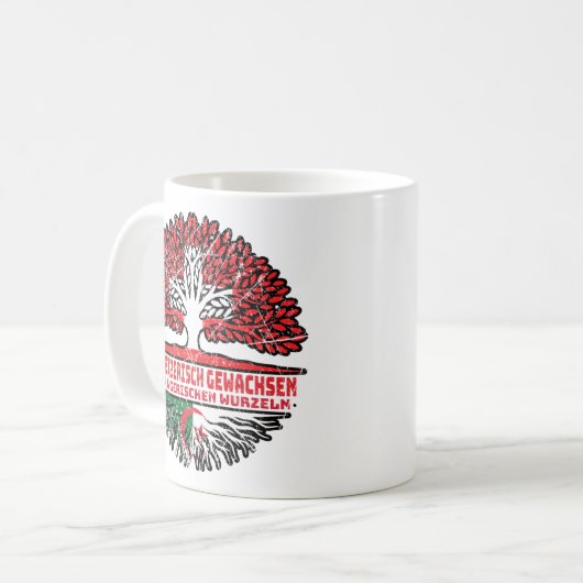 Algerien Algerisch Schweizer Baum Wurzel Kaffeetasse (Vorderseite Links)