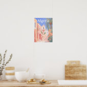 Algerien Aquarellmalerei Poster (Küche)