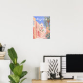 Algerien Aquarellmalerei Poster (Heimbüro)
