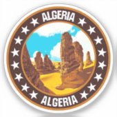 Algerien Aufkleber (Vorderseite)