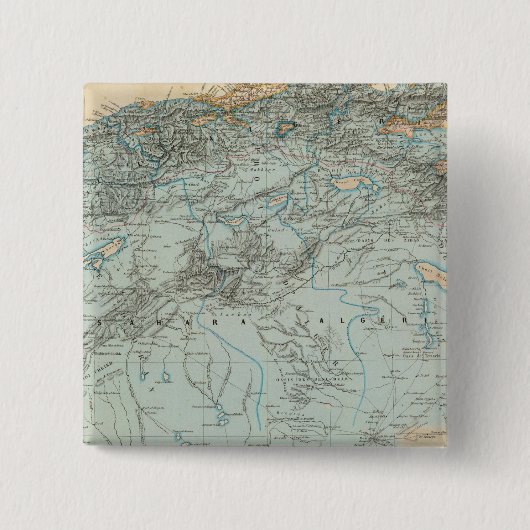 Algerien Button (Vorderseite)