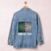 Algerien Drinking Team Grafik für Männer Funny Alg Jeansjacke (Hangar)