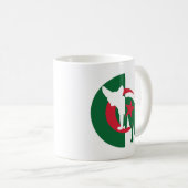 Algerien Fennec Fox Nationale algerische Tierflagg Kaffeetasse (VorderseiteRechts)