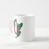 Algerien Fennec Fox Nationale algerische Tierflagg Kaffeetasse (Vorderseite Links)