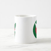 Algerien Fennec Fox Nationale algerische Tierflagg Kaffeetasse (Mittel)