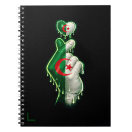 Algerien Finger Herz Notizblock