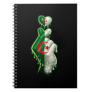 Algerien Finger Herz Notizblock
