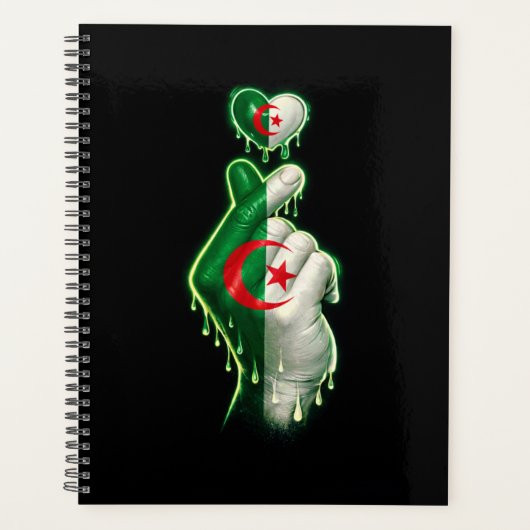 Algerien Finger Herz Planer (Vorderseite)