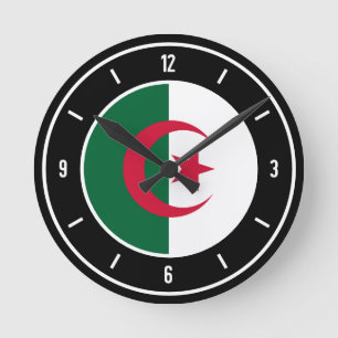 Algerien Flag Elegant Runde Wanduhr