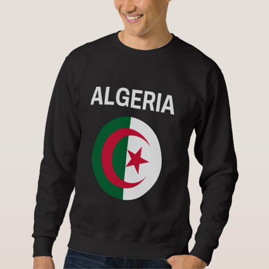 Algerien Flag Modern Sweatshirt (Vorderseite)