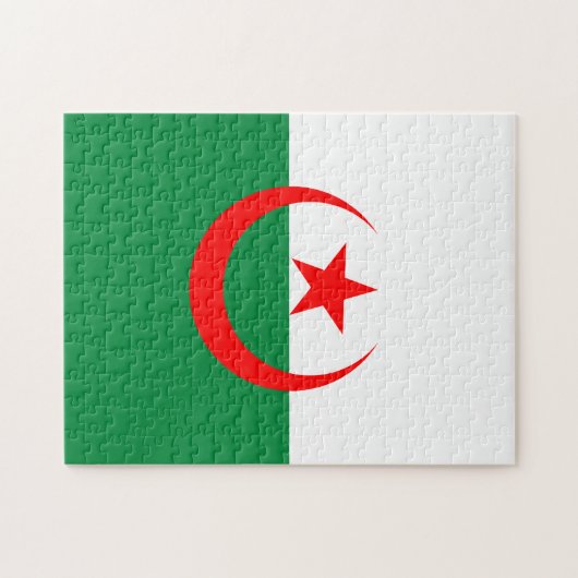 Algerien Flag Puzzle (Horizontal)