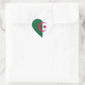 Algerien Flag Splendid Patriotic Herz-Aufkleber (Tasche)