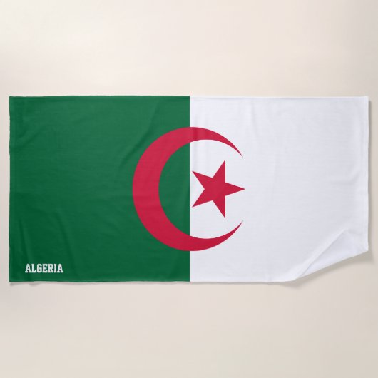 Algerien Flag Splendid Patriotic Strandtuch (Vorderseite)