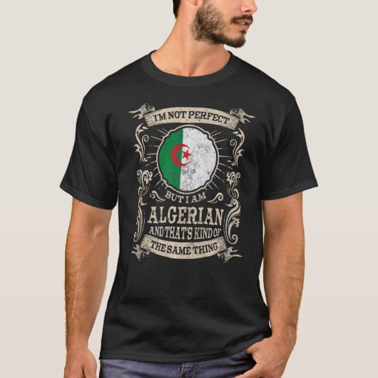Algerien Flag Stolz Algerier Männer und Frauen 1 T-Shirt (Vorderseite)