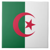Algerien Flag Tile Fliese (Vorderseite)