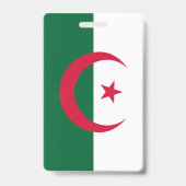 Algerien-Flagge Ausweis (Rückseite)