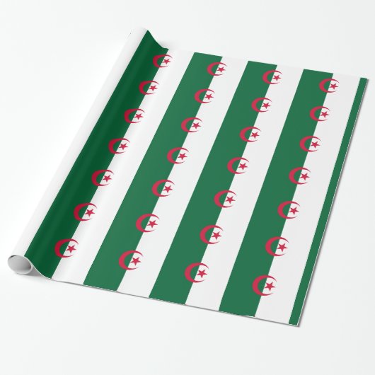 Algerien-Flagge Geschenkpapier (Ungerollt)