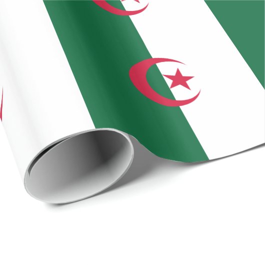 Algerien-Flagge Geschenkpapier (Rolleneckpunkt)