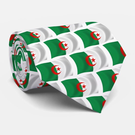 Algerien-Flagge Krawatte (Gerollt)