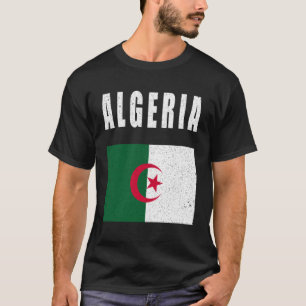 Algerien-Flagge Patriotischer algerischer Stolz Gl T-Shirt