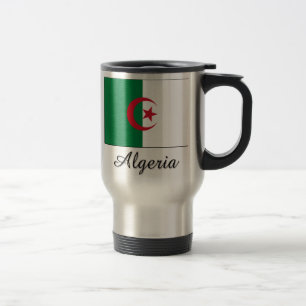 Algerien-Flaggen-Entwurf Reisebecher