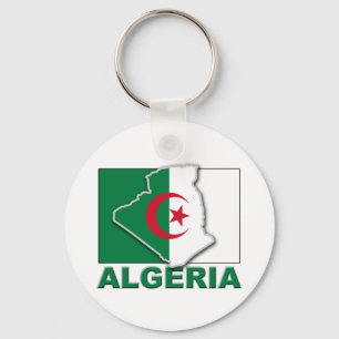Algerien-Flaggen-Land Schlüsselanhänger