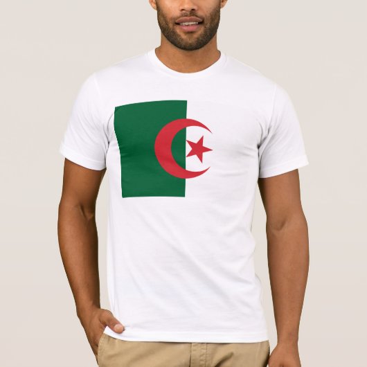 Algerien-Flaggen-T - Shirt (Vorderseite)