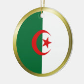 Algerien-Flaggen-Verzierung Keramik Ornament (Links)