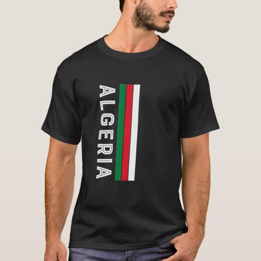 Algerien-Flaggenfarben T-Shirt (Vorderseite)