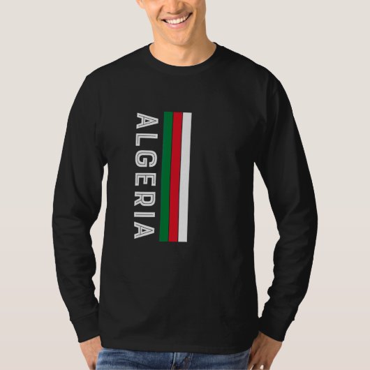 Algerien-Flaggenfarben T-Shirt (Vorderseite)